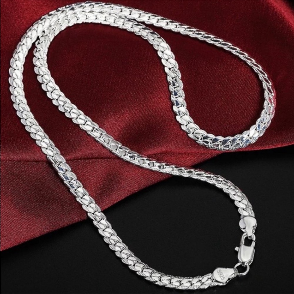 NEW 20'' 925 Sterling Silver Braided Snake Chain